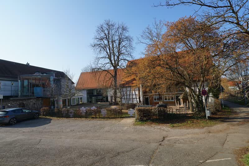 Die Gebäude der Alten Mühle an der Sieben-Höfe-Straße, heute Kinderhaus
